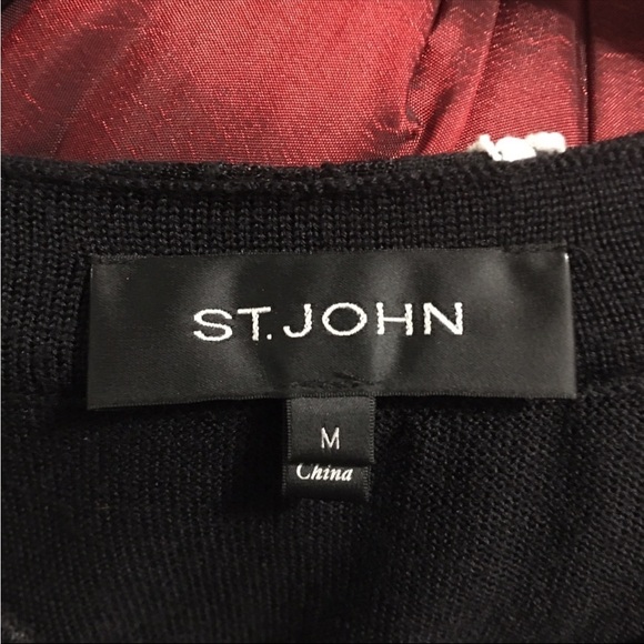 ST JOHN Cocktail dress & matching jacket glass beads, lace, sequins - Picture 7 of 10